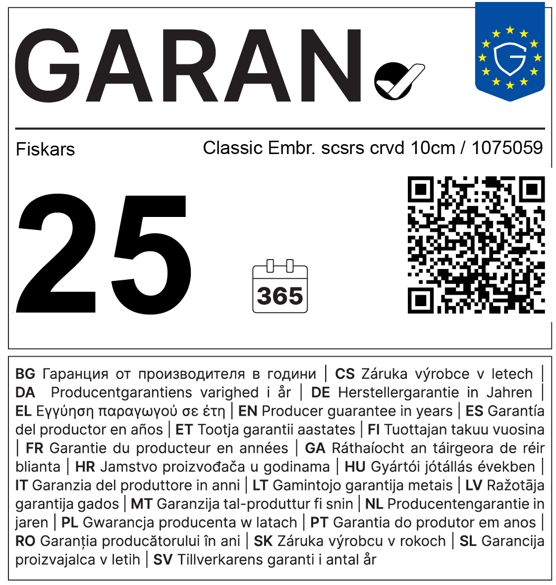 GARAN címke