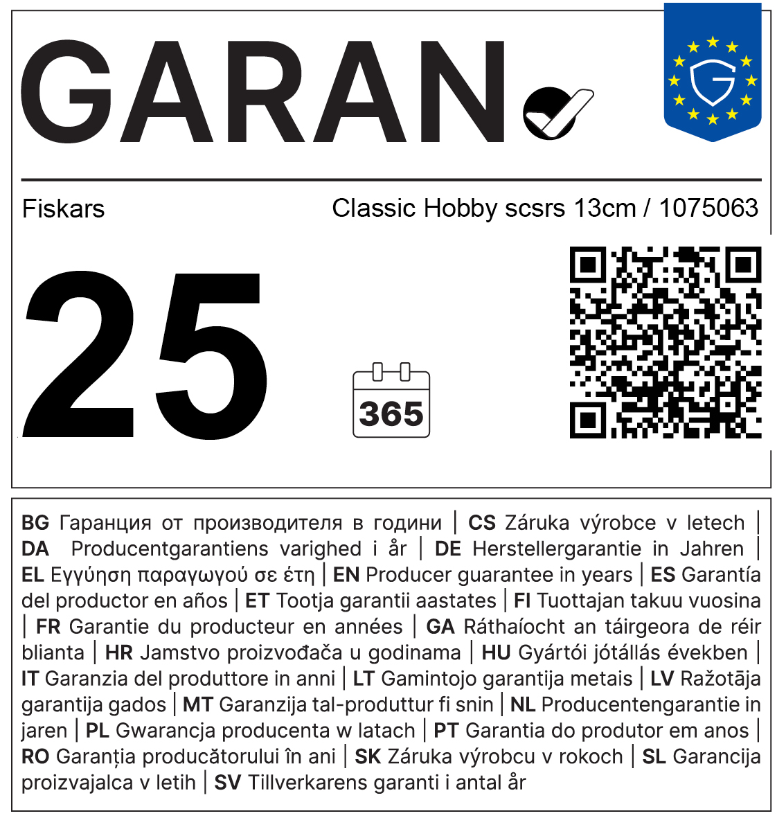 GARAN címke